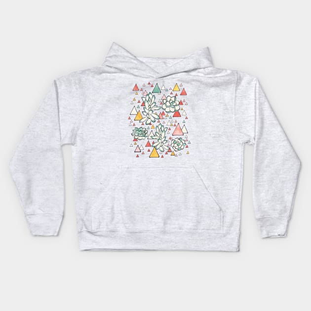 Triangles Kids Hoodie by Lidiebug